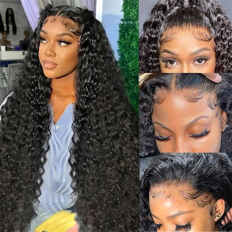 Colored wig with a silk - base cap for a comfortable and smooth feel6x6 Wear and Go Glueless Wigs Pre Plucked Deep Wave Lace Front Wigs Human Hair for Women