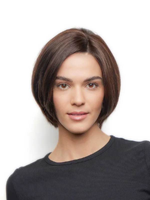 Human - hair wig with a side - part for a more flattering appearanceAlina Human Hair wig - The Orchid Collection