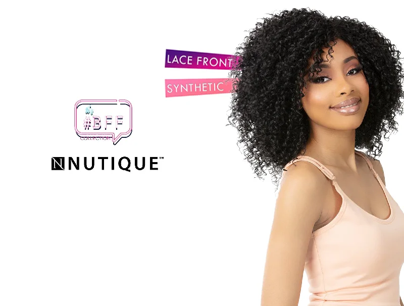 Lace wig with a curly texture for a bold and stylish choiceNUTIQUE BEST FRIEND FOREVER LACE WIG - BOHEMIAN 16"