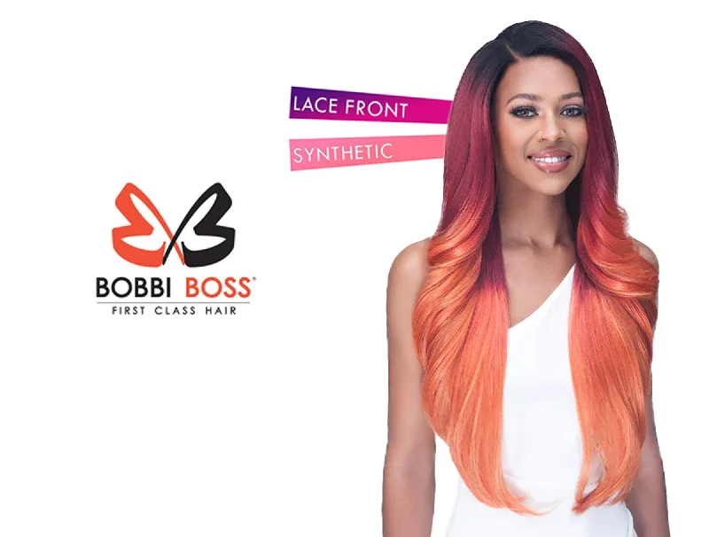 Lace wig with a platinum - blonde color for a bold and trendy lookBOBBI BOSS LACE WIG - MLF763 CLEMENTINE