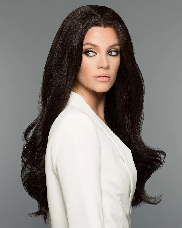 Human - hair wig with a curly texture for a bold and stylish choiceChristina Petite | Lace Front & Monofilament Human Hair Wig by Wig Pro