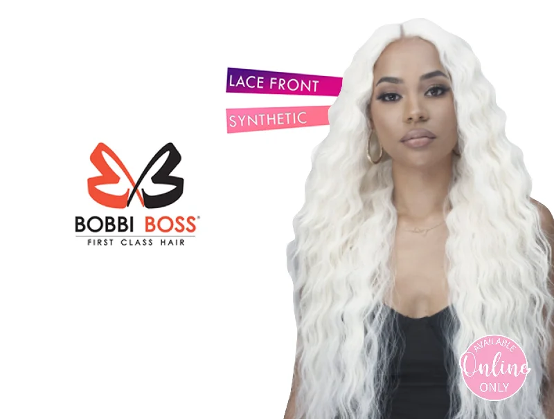 Lace wig with a natural - looking root for a more realistic lookBOBBI BOSS SYNTHETIC LACE SERIES WIG-MLF905 KAIA