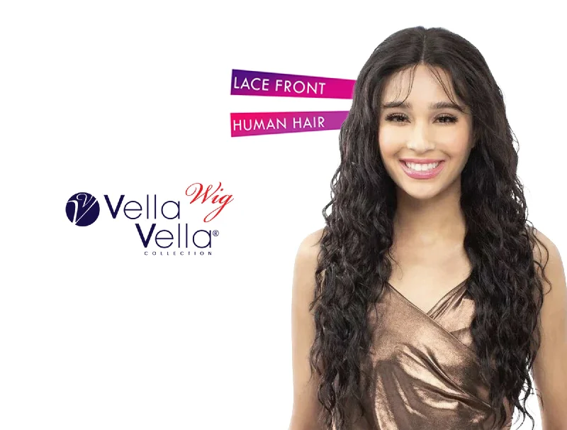 Lace wig with a middle - part for a classic and elegant styleSENSUAL VELLA SS 360 HUMAN LACE WIG -  SPANISH 26"