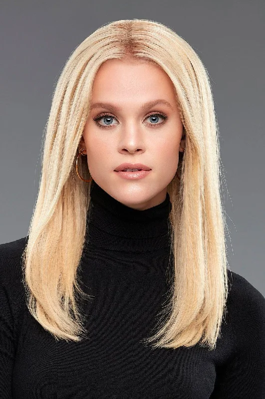 Human - hair wig with a straight texture for a sleek and minimalist lookEasiHair - EasiPieces 16'' L x 9" W (#788) - Human Hair