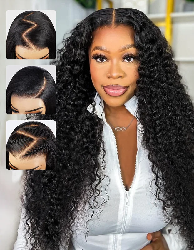 Peruvian - human - hair wig with a soft and manageable feelIshow PartingMax Ready To Wear Deep Wave Wigs PPB™ 7x6 HD Lace Closure Wigs 100% Human Hair Wig