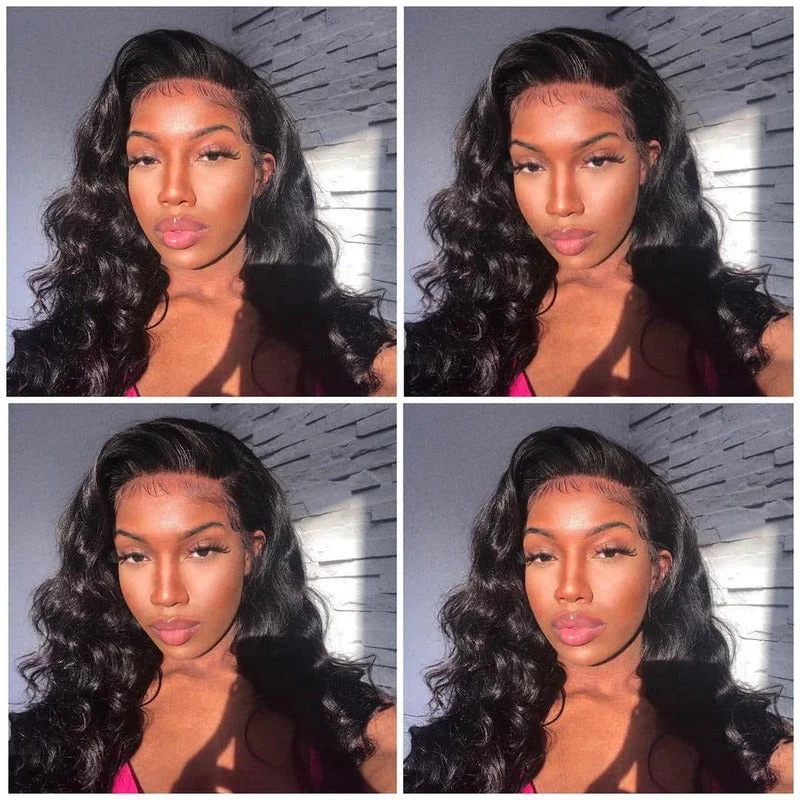 Human - hair wig with a straight texture for a sleek and minimalist lookLoose Wave 4x4 HD Transparent Lace Closure Wig 100% Virgin Human Hair