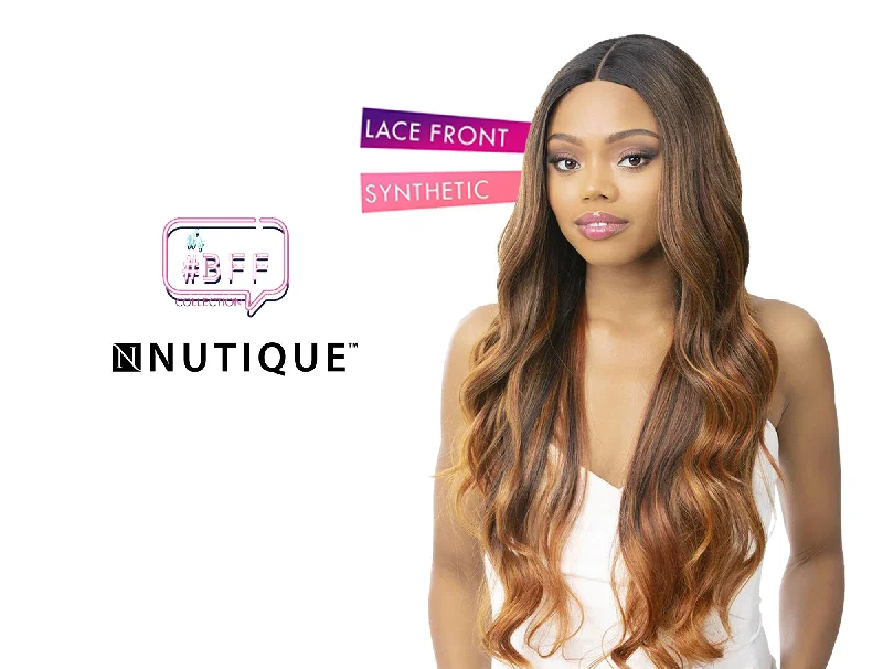 Lace wig with a 200 - density for a full and thick appearanceNUTIQUE BEST FRIEND FOREVER LACE WIG- WEDNESDAY 28"