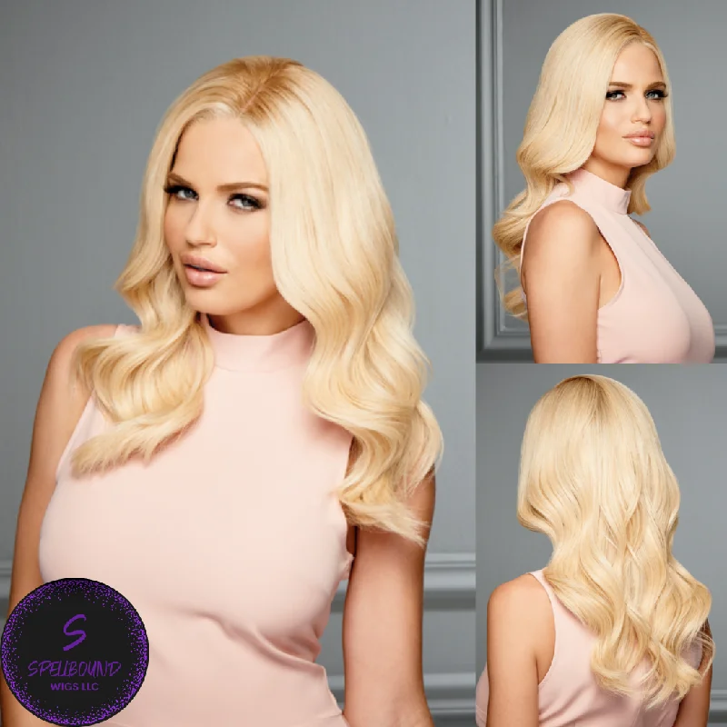 Human - hair wig with a wavy texture for a beachy and relaxed lookProvocateur - Couture 100% Remy Human Hair Collection by Raquel Welch