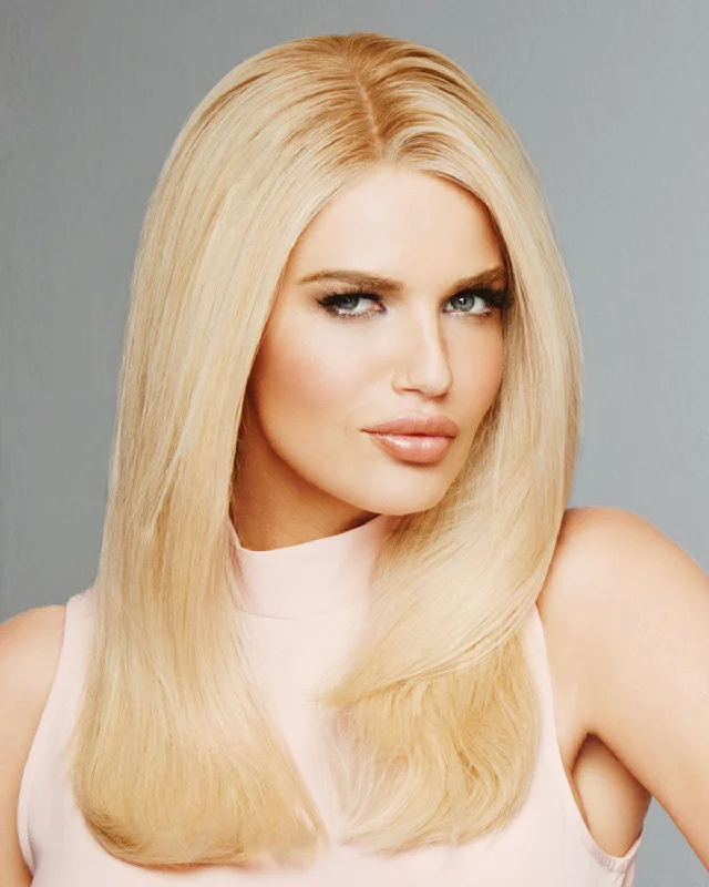 Human - hair wig with a middle - part for a classic and elegant styleProvocateur | Lace Front & Monofilament Human Hair Wig by Raquel Welch