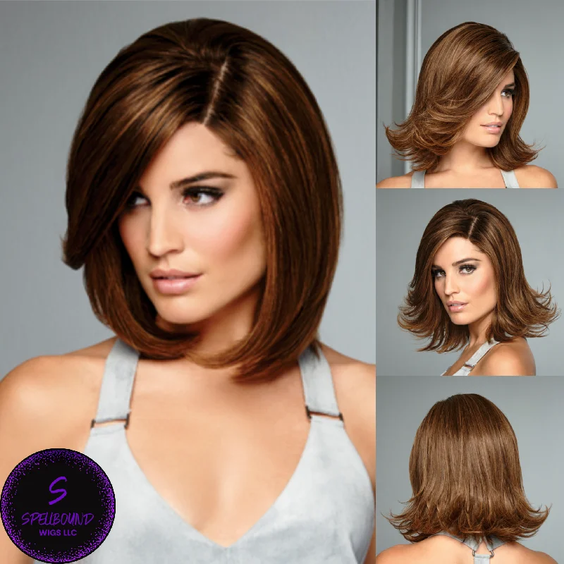 Human - hair wig with a curly texture for a bold and stylish choiceSavoir Faire - Couture 100% Remy Human Hair Collection by Raquel Welch