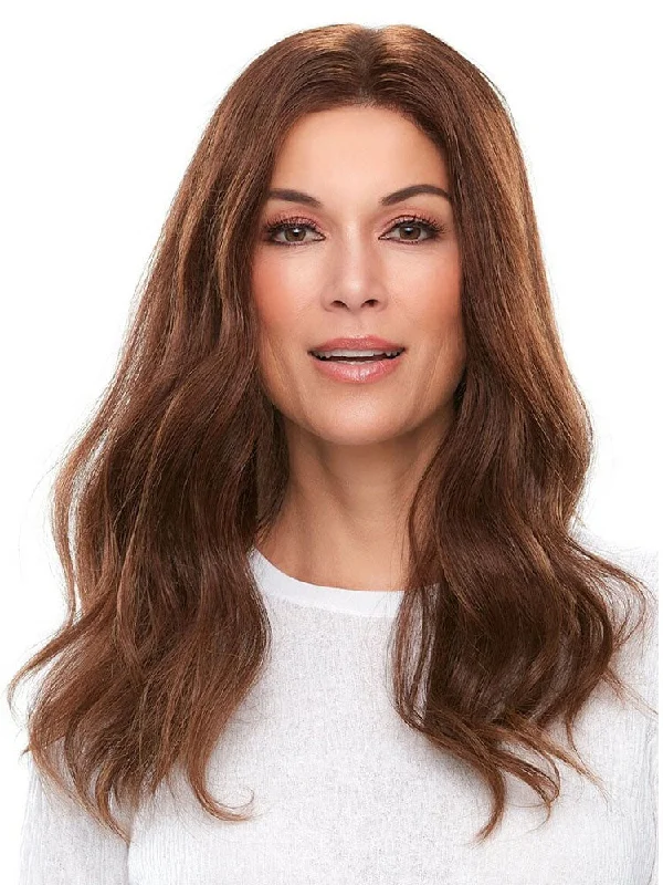 Human - hair wig with a silk - base cap for a comfortable and smooth feelTop Smart Human Hair 18" Exclusive Enhancer - Jon Renau