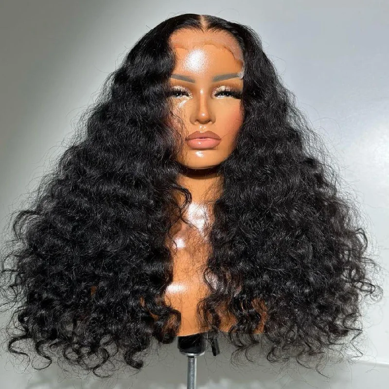 Human - hair lace wig for a luxurious and natural feelWOWANGEL Wand Curl Wear & Go 6x6 Skinlike Real HD Lace Closure Wig Glueless Wig