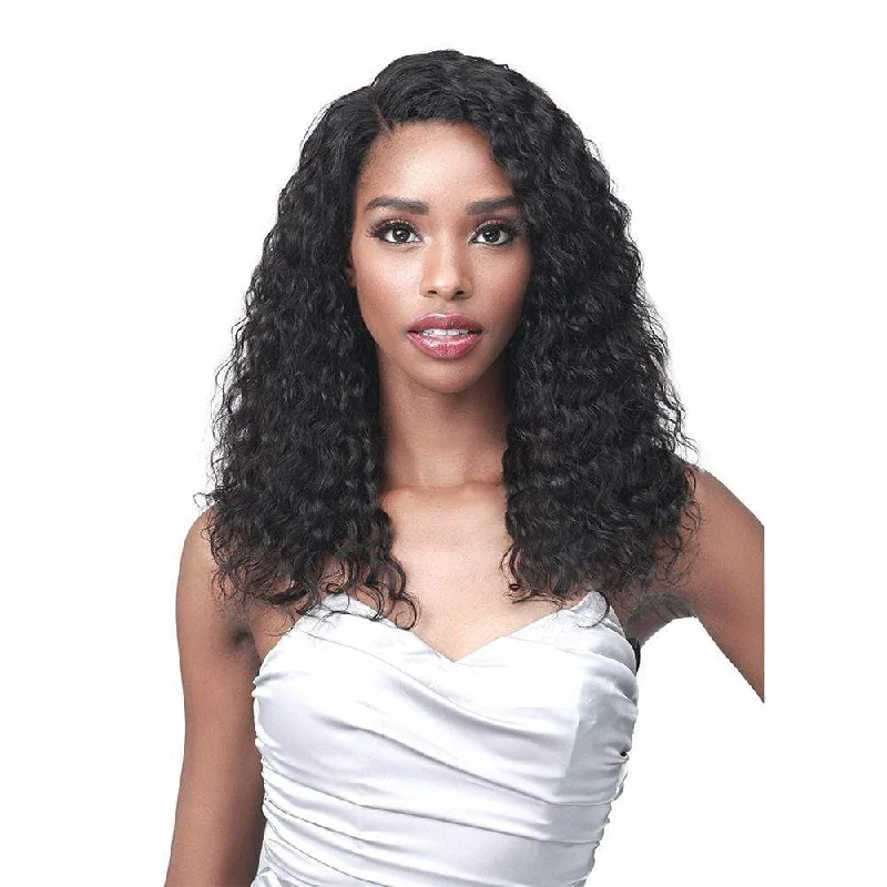 Bob wig in a jet - black color for a classic appearanceBobbi Boss Human Hair Lace Front Wig - MHLF564 Cheryl