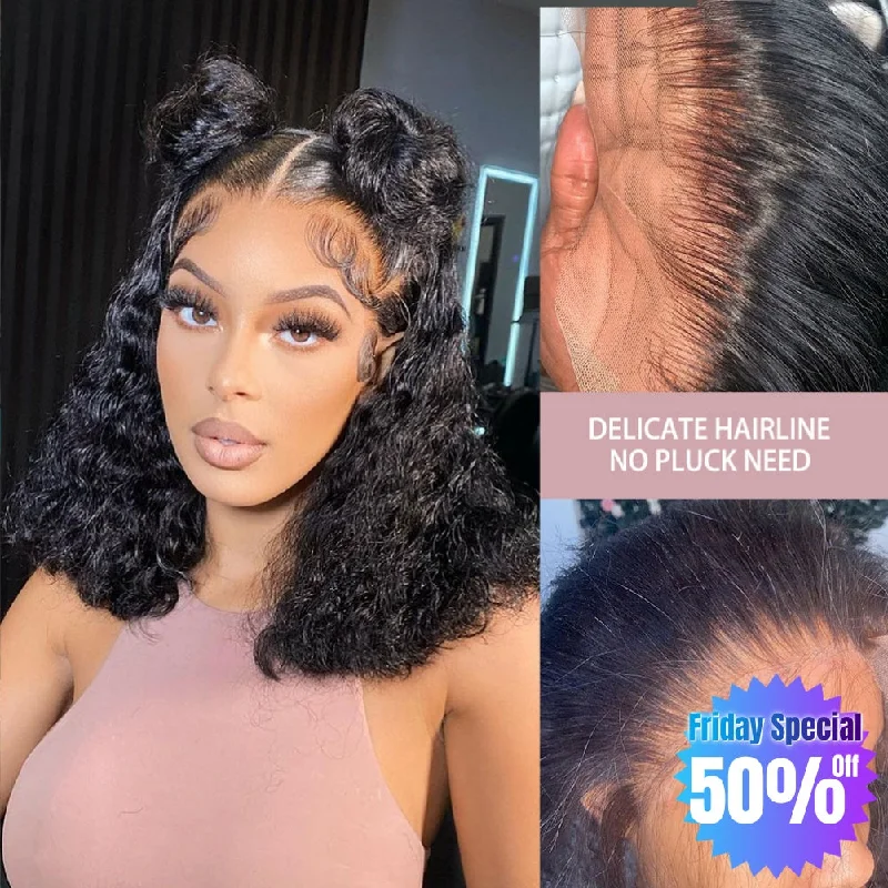 Ash - blonde bob wig for a trendy and cool - toned look【Friday Special 50% Off】Boutique Skin Melt Lace + Delicate Hairline Frontal Bob Wigs Loose Wave