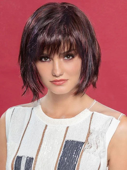 Bob wig with a blunt cut for a modern and edgy styleChange | Synthetic Wig (Mono Crown)