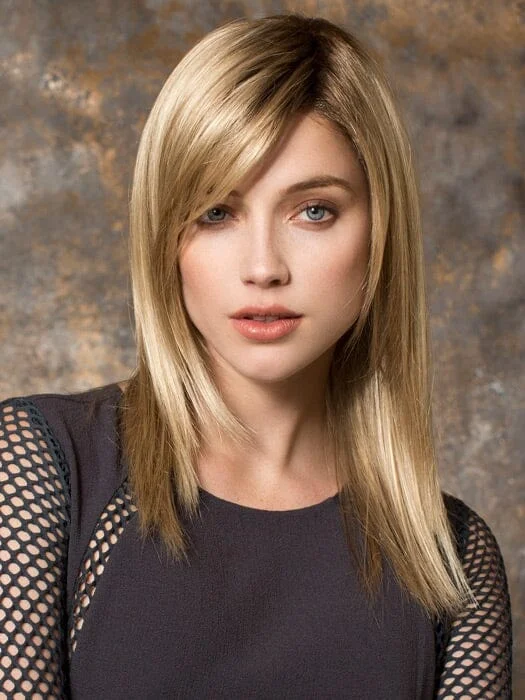 Human - hair long - length wig for a natural and luxurious feelCode Mono Synthetic Wig by Ellen Wille