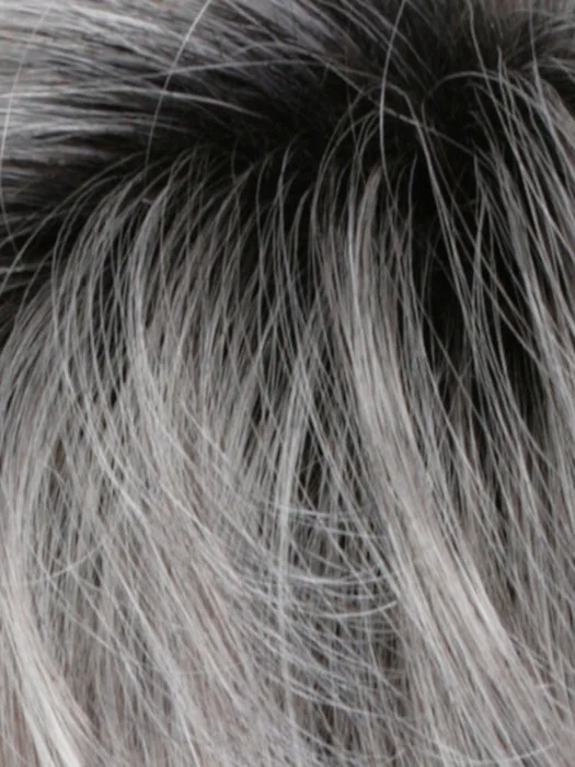 CHROMERT1B | Grey & White w/25% Medium Brown Blend & Off-Black Roots