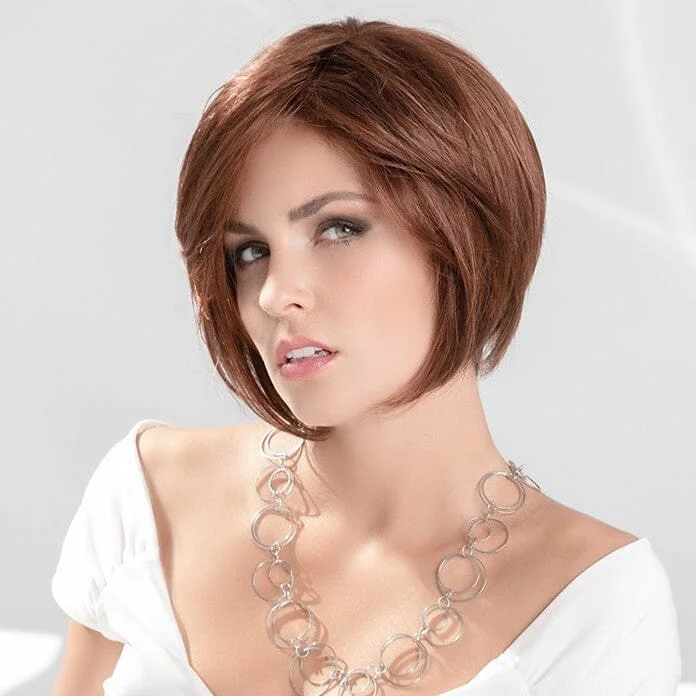 Long - length wig with a side - swept bang for a sophisticated lookDevine Synthetic Wig by Ellen Wille