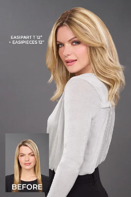 Long - length wig with a 220 - density for an extra - full appearanceEasipart T 12" Remy Human Hair Topper by Jon Renau | Easihair