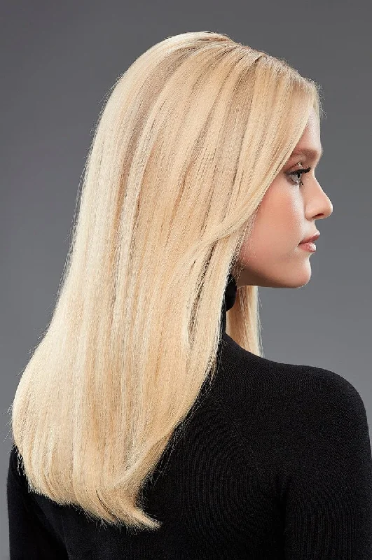 Long - length wig with a straight texture for a sleek and glamorous lookeasiPieces 16" L x 9" W by Jon Renau |Discontinued | Final Sale: No refunds or exchanges