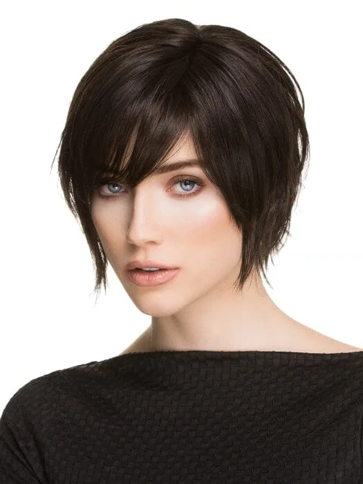 Long - length wig with a platinum - blonde color for a bold and trendy lookEcho Synthetic Wig by Ellen Wille