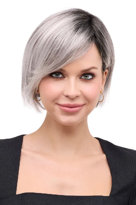 Bob wig with a curly fringe for a playful and youthful vibeEnvy Wigs - Eve