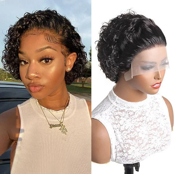 Bob wig with a pixie - inspired cut for a bold and stylish choiceHairsmarket Curly Bob Wigs Short Bob Style