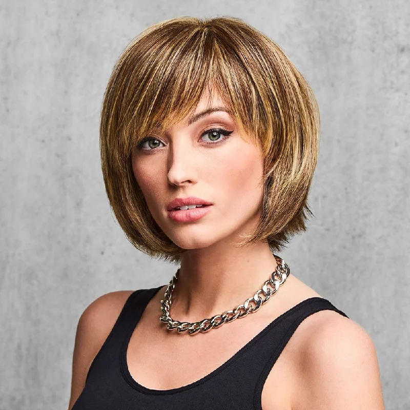 Short - bob wig for a super - sleek and minimalist styleFLIRTY FRINGE BOB WIG