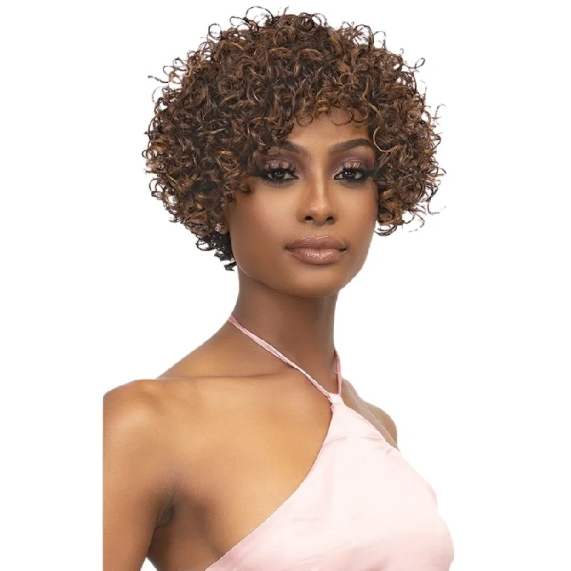 Bob wig with a balayage effect for a natural - looking color transitionJanet Collection MyBelle Synthetic Wig - Mybelle Lydia