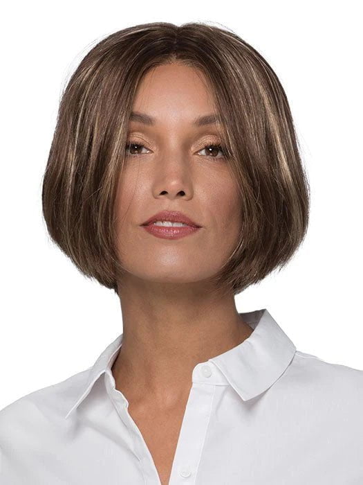 Bob wig with auburn highlights for a warm and vibrant appearanceKennedy | Synthetic Lace Front Wig (Mono Top)