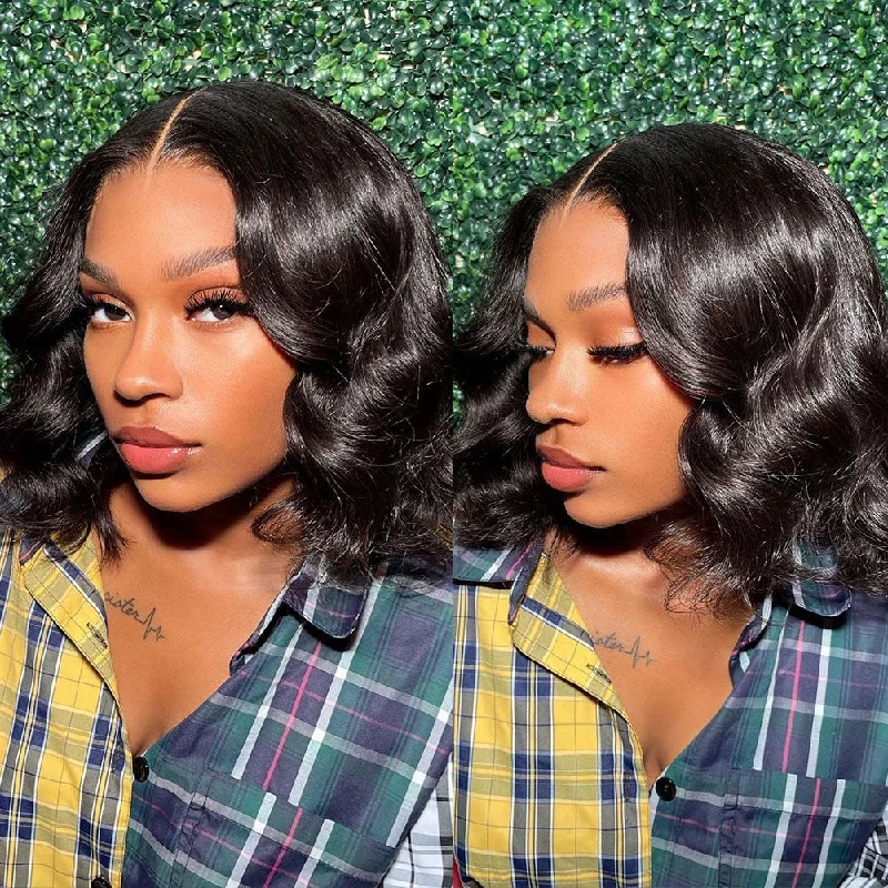 Bob wig with a balayage effect for a natural - looking color transitionKitty | Virgin Human Hair BOB 13x4 Lace Front Wig | Body Wave