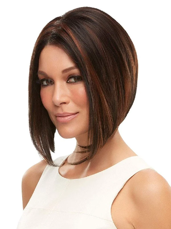 Layered bob wig to add volume and dimensionMena | Synthetic Lace Front Wig (Mono Top)