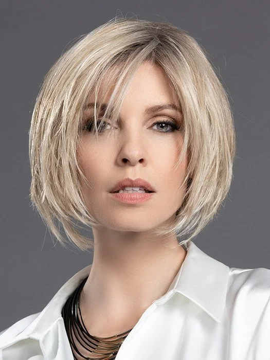 Bob wig for daily wear with a low - maintenance designMood Deluxe | Human / Synthetic Hair Blend Lace Front Wig (Mono Top)