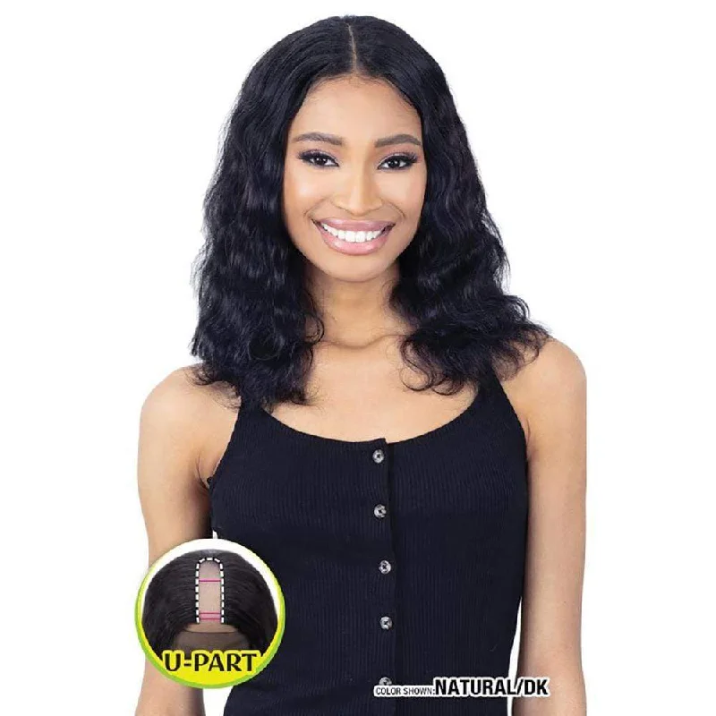 Bob wig with auburn highlights for a warm and vibrant appearanceShake-N-Go Human Hair Tru-2-U Part Wig - Tru-Body Wave