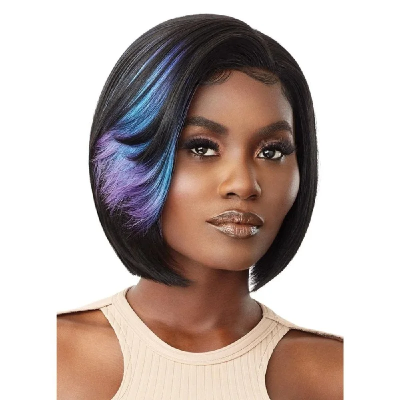 Petite bob wig suitable for women with small facesOutre Color Bomb Synthetic Lace Front Wig - Bettina