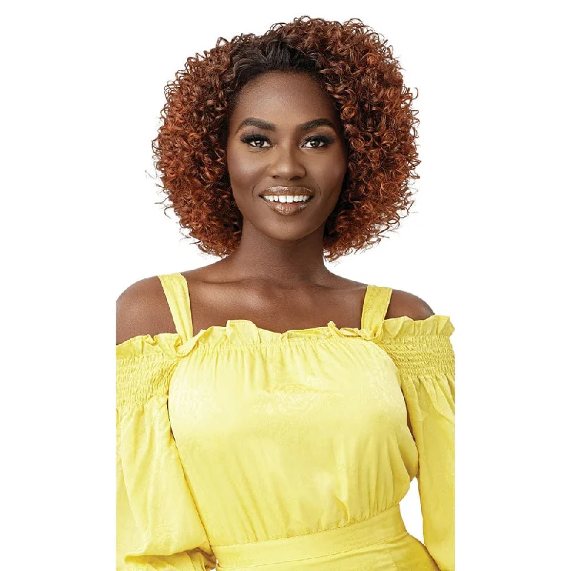 Bob wig with auburn highlights for a warm and vibrant appearanceOutre Converti-Cap Synthetic Half Wig - Sparkling Belle