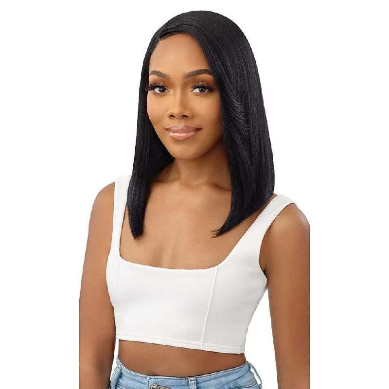 Ash - blonde bob wig for a trendy and cool - toned lookOutre EveryWear Synthetic Lace Front Wig - Every 13