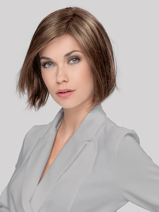 Bob wig in a jet - black color for a classic appearanceRule Wig by Ellen Wille | Elements | Synthetic Fiber