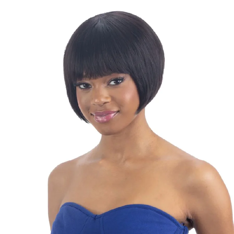 Bob wig for daily wear with a low - maintenance designShake N' Go Naked Brazilian Natural 100% Human Hair Wig - Noa