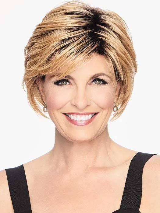 Bob wig with a blunt cut for a modern and edgy styleShattered Bob | HF Synthetic Wig (Basic Cap) | CLOSEOUT