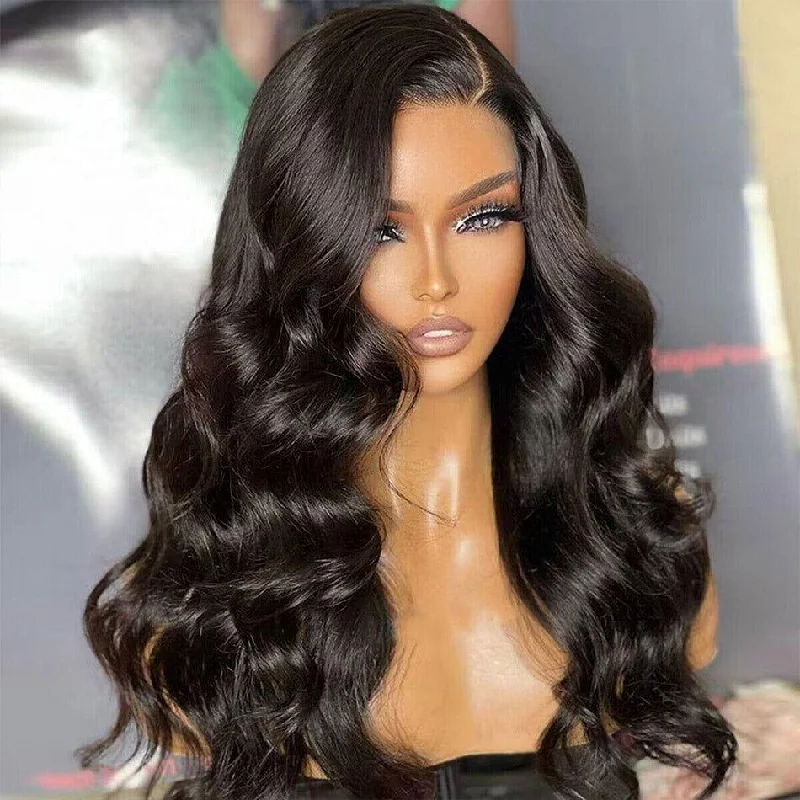 Bob wig made from high - quality synthetic fibers(Super Deal)Megalook Salon-Quality Luxurious Glueless 6X5 HD Lace Wig Loose Body/New Body Wave Wear And Go Wig