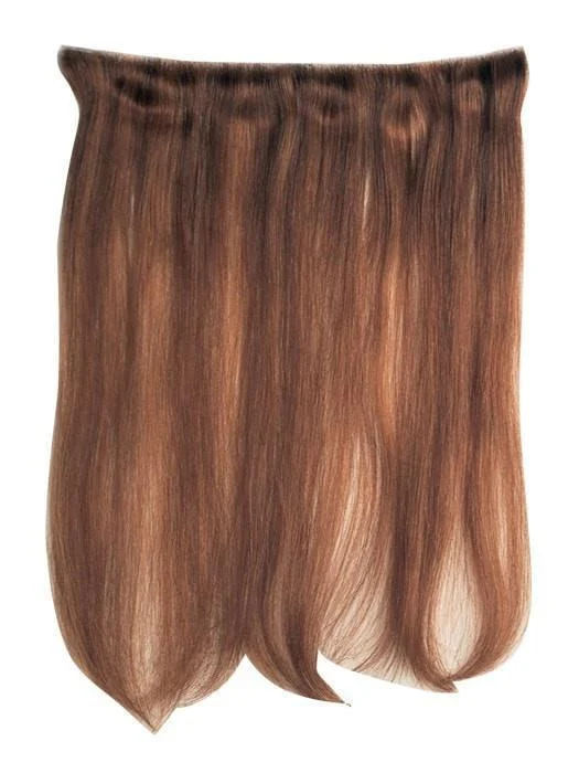 Long - length wig with a pre - bleached knot for a natural - looking scalp10" Sheer Skins (1 Piece) | Human Hair Extensions | Wefted