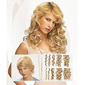 Long - length wig with a wavy texture for a beachy and romantic look18" 10 Piece Synthetic Clip In Extensions | Wavy | CLEARANCE