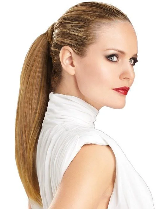 Long - length wig with a side - part for a more flattering look18" Texture Pony | CLOSEOUT