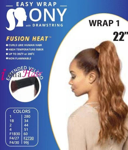 High - volume ponytails for a bold and glamorous appearanceAlicia FOXY SILVER EASY WRAP PONY 1