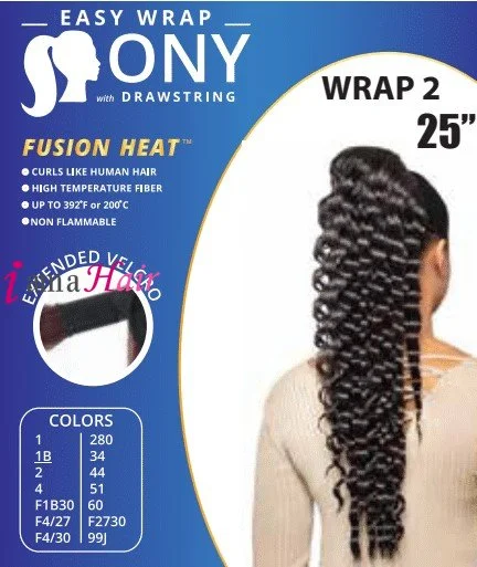 Blonde - colored ponytails for a sun - kissed and trendy lookAlicia FOXY SILVER EASY WRAP PONY 2