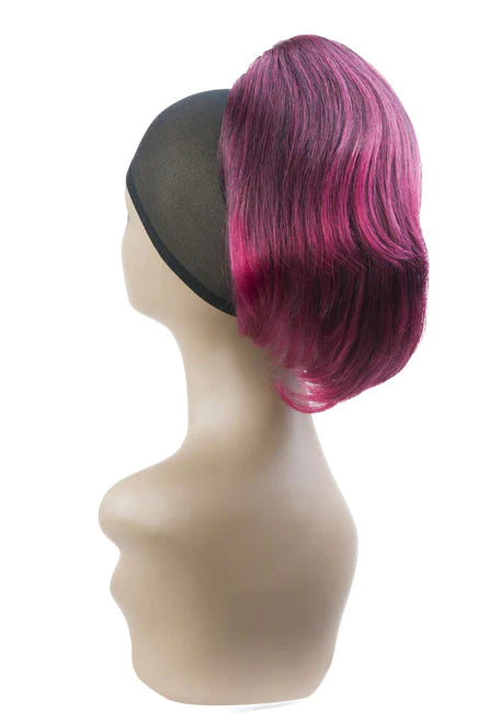 Ponytails with a side - swept bang for a flattering and stylish lookNew Born Free Human hair ponytail E.C.M.ST/H - BC35H