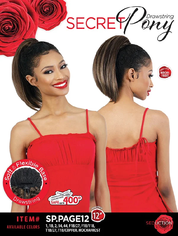 Low - profile ponytails for a sophisticated and understated styleSeduction Secret Pony Drawstring - SP.PAGE 12