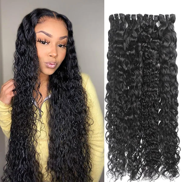 Virgin - human - hair water wave wig for the highest qualityBrazilian Water Wave Hair 4 Bundles Virgin Human Hair Weave Bundles