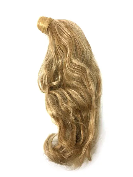 Ponytails for a formal event with a touch of sparkle or beadsCustomized Wrap Around 100% Human Hair Ponytail Bodywave 18" #1B/33d